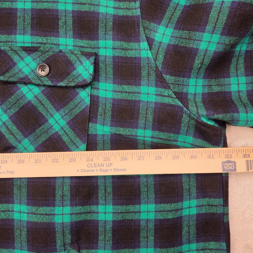 Torrid Women's 5X Plaid Flannel Shacket 100% Cotton Teal Black Shirt Jacket - Picture 9 of 12